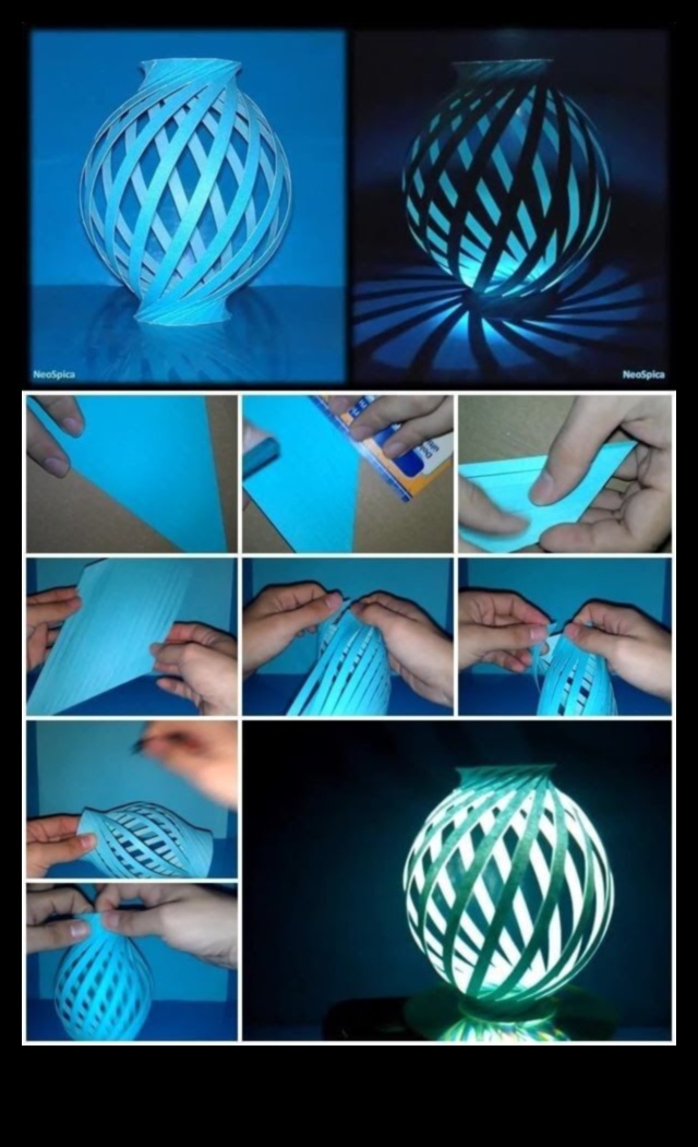 גופי נייר עשה זאת בעצמך: יצירת מרכזים זוהרים