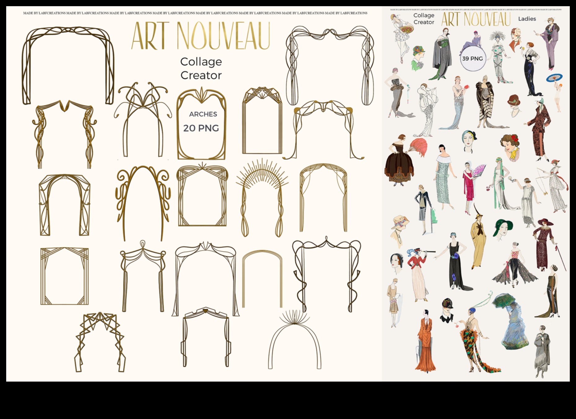 ביגוד ואביזרים עשה זאת בעצמך בהשראת ארט נובו