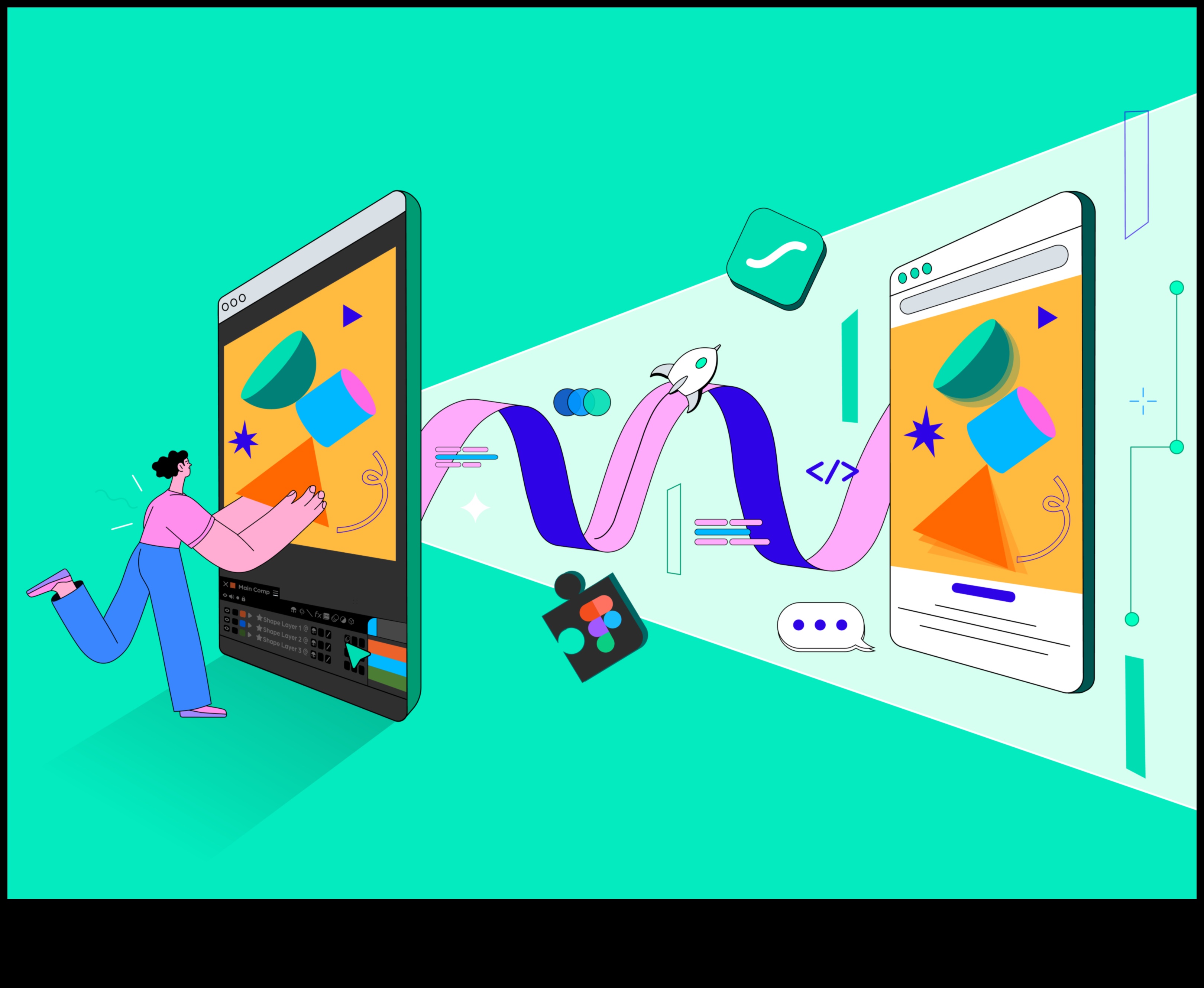 עיצוב דינמי: גרפיקה בתנועה וחוויות אינטרנט אינטראקטיביות