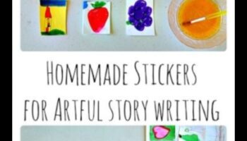 לוחות סיפור של מדבקות לילדים עשה זאת בעצמך: יצירת סיפורים עם מדבקות