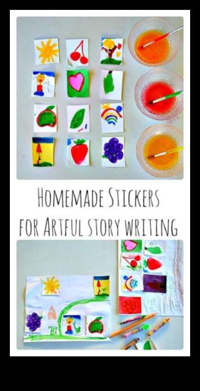 לוחות סיפור של מדבקות לילדים עשה זאת בעצמך: יצירת סיפורים עם מדבקות